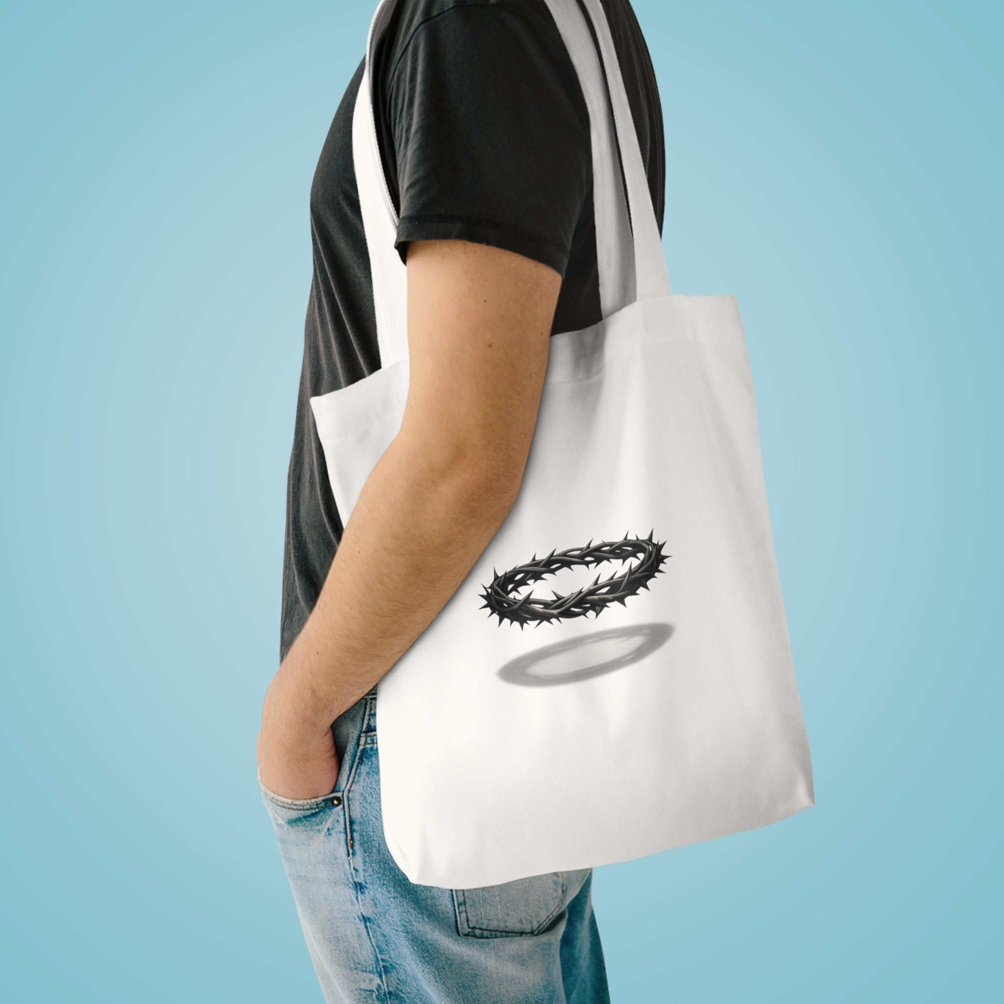 Crown of Thorns Tote — Cream