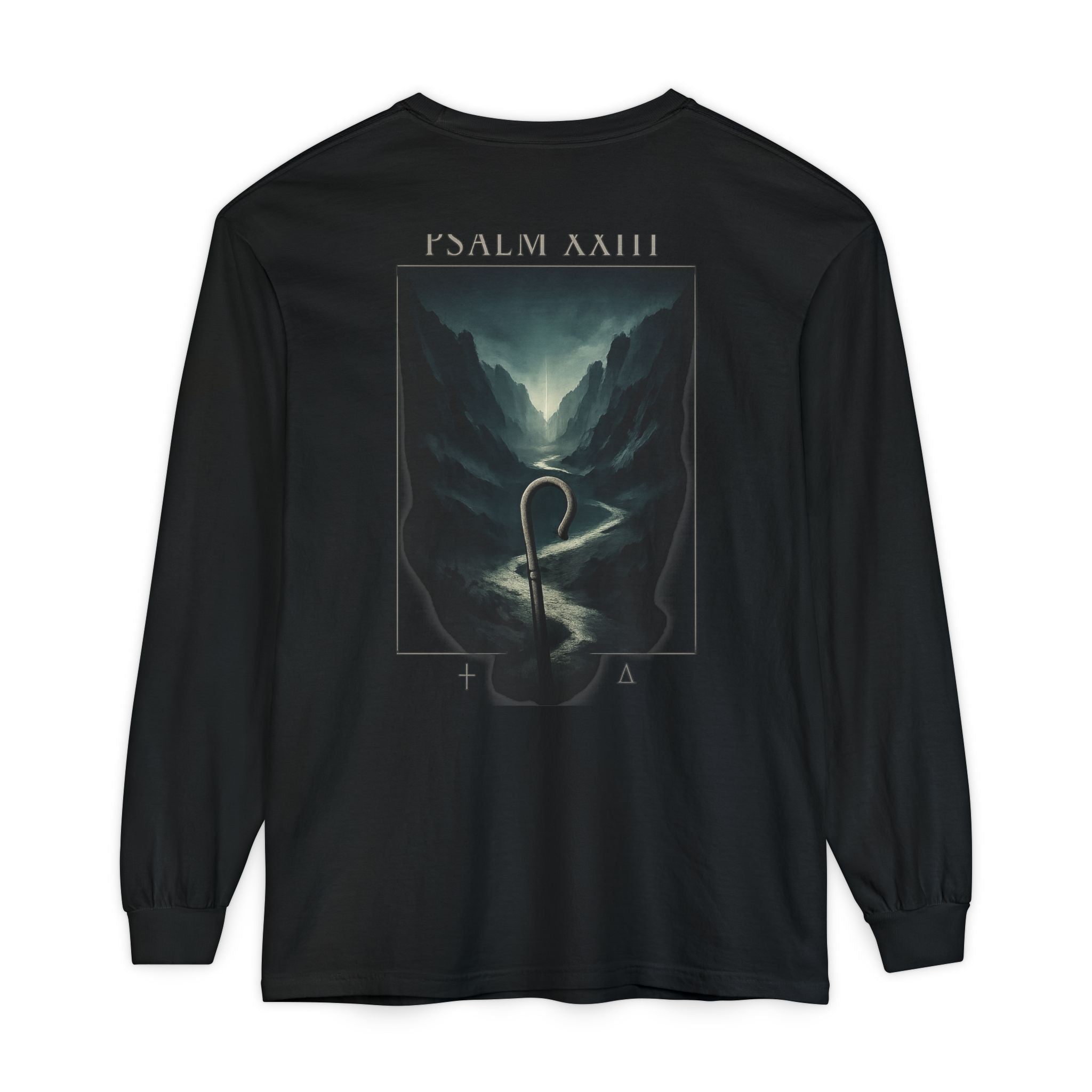 Psalm 23 Long Sleeve — Black
