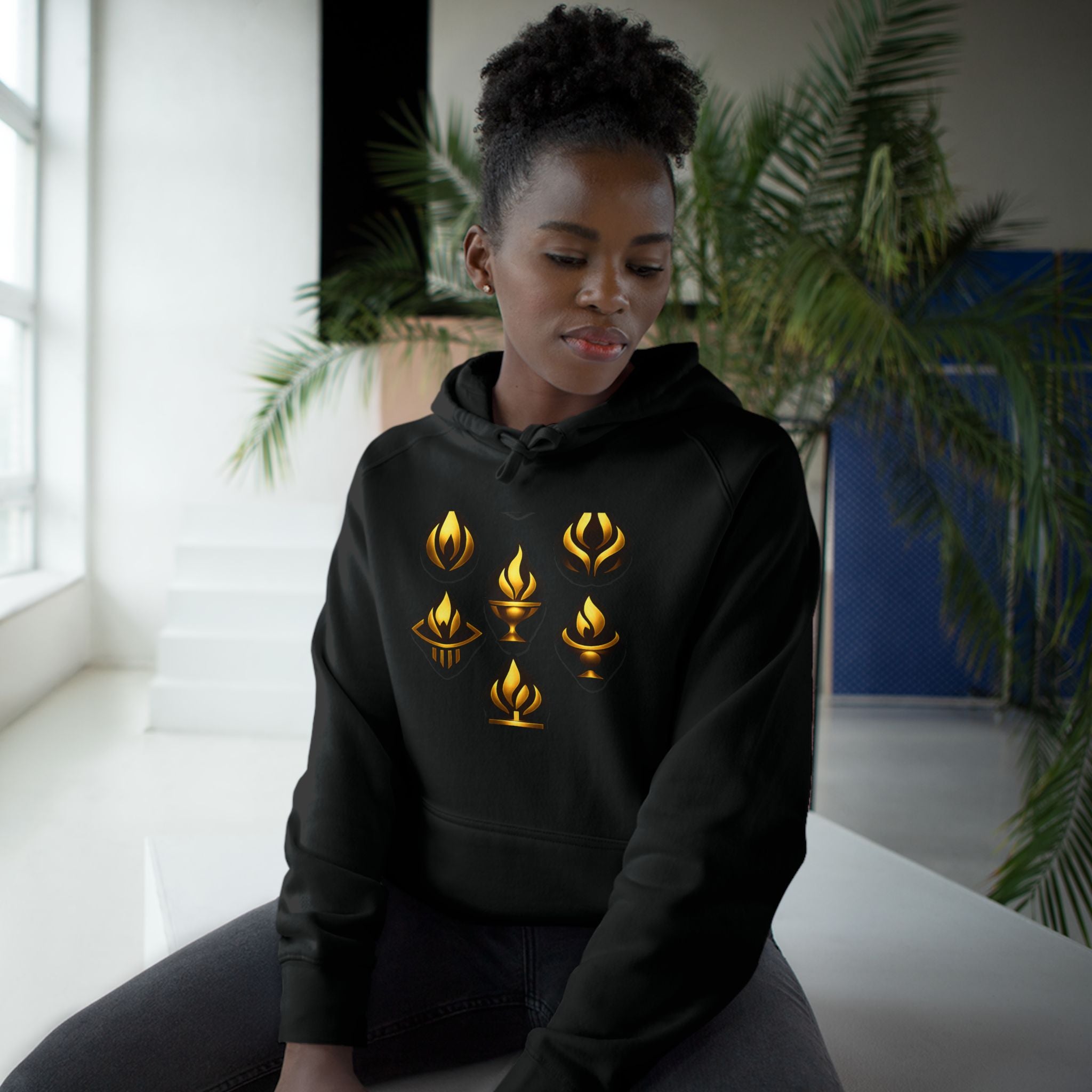 Seven Lamps Hoodie — Black
