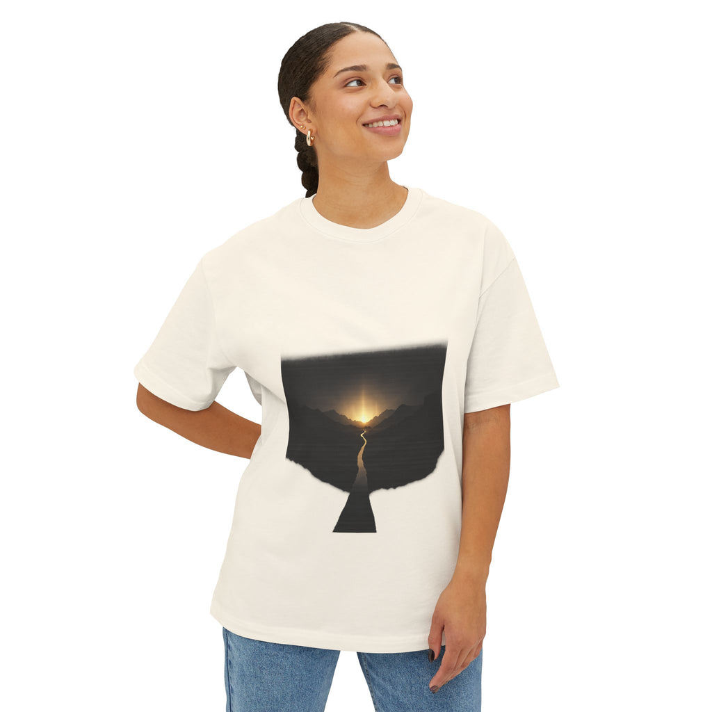 Narrow Way Tee — Natural