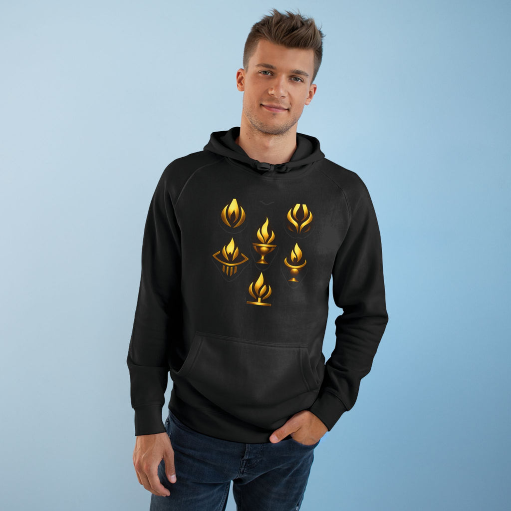 Seven Lamps Hoodie — Black