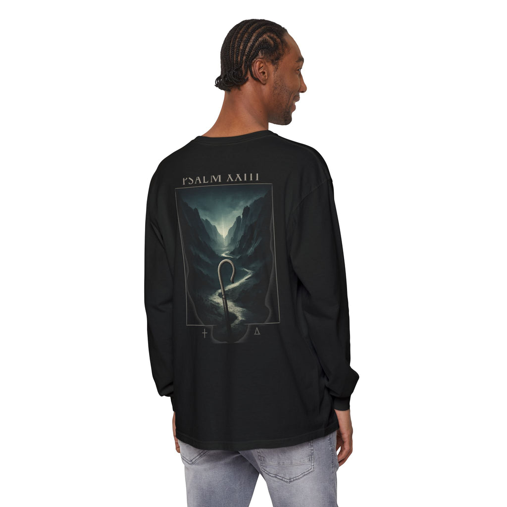 Psalm 23 Long Sleeve — Black